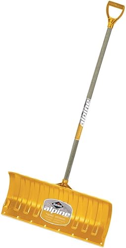Garant GARANT-APP26KDR - Empujador de nieve alpino, mango de madera dura de hoja de polietileno de 26 pulgadas