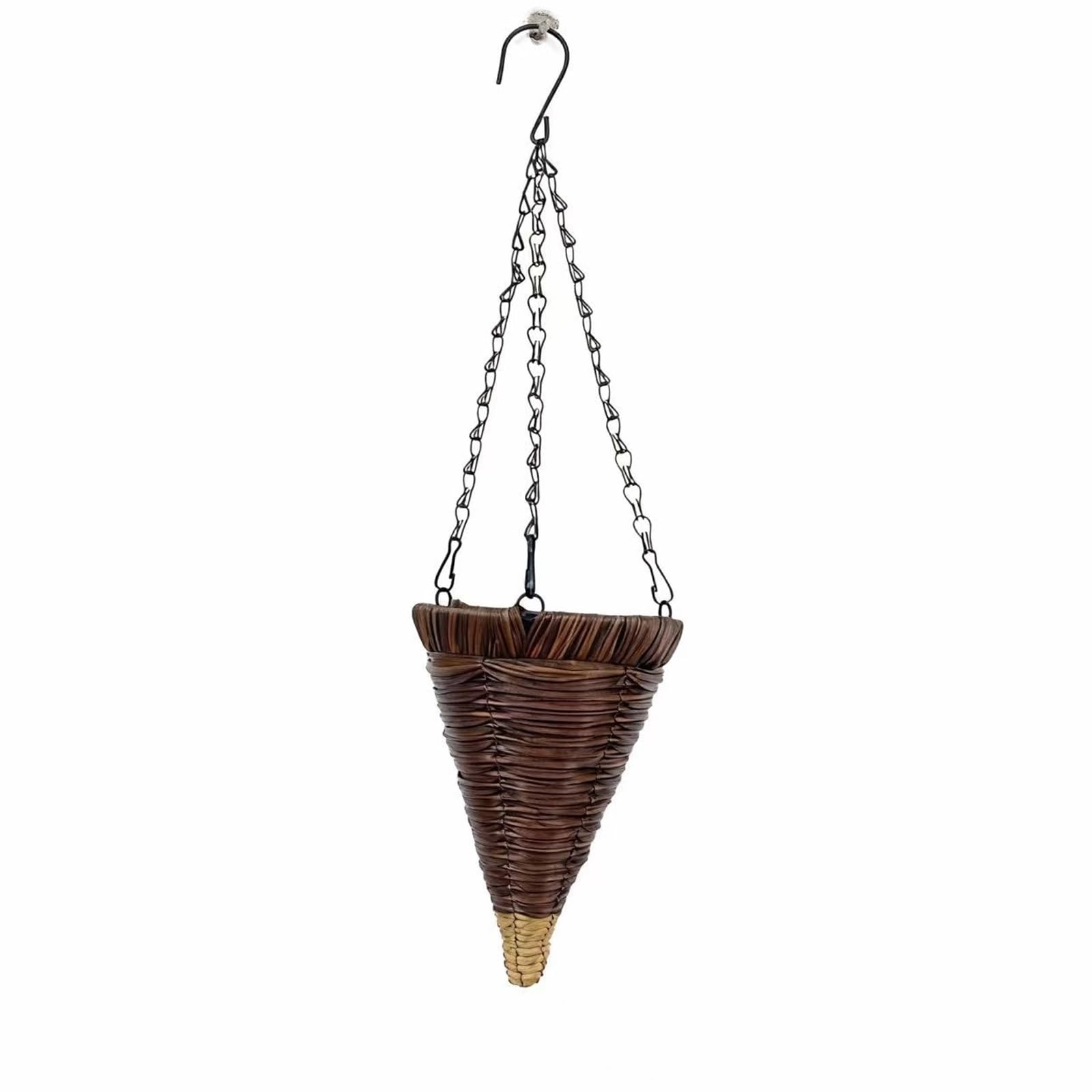 Msioytog Spacious Conical Hanging Planter for Multiple Plant Display Stable Hanging and Easyly Maintenance in Gardens Weatherproofed Basket