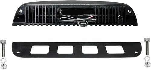 Miniatura 4 de Lámpara LED de bajo perfil para porche de 12.2 pulgadas, haz de inundación enfocado en ángulo descendente de 40, blanco frío de 6000 K, súper