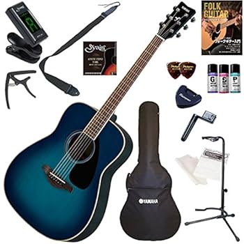 Yamaha アコースティックギター ギターケース、カポ、スタンド、入門書付き Yamaha アコースティックギター ギターケース、カポ、スタンド