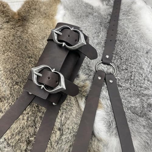 hiifeuer medieval faux leather back sword frog vintage adjustable sword holster middle ages back sword sheath holster