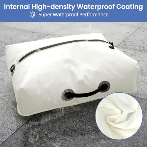 Image of BAGAIL TPU Vacuum Bag for Travel, Reusable Compression Bag with IPX8 Waterproof Zipper, Save Space for Suitcase, Backpack and Carry on (White, ExtraLarge, No Pump)