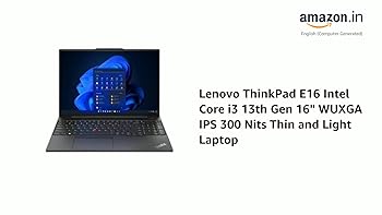 Amazon.in: Buy Lenovo ThinkPad E16 Intel Core i3 13th Gen 16