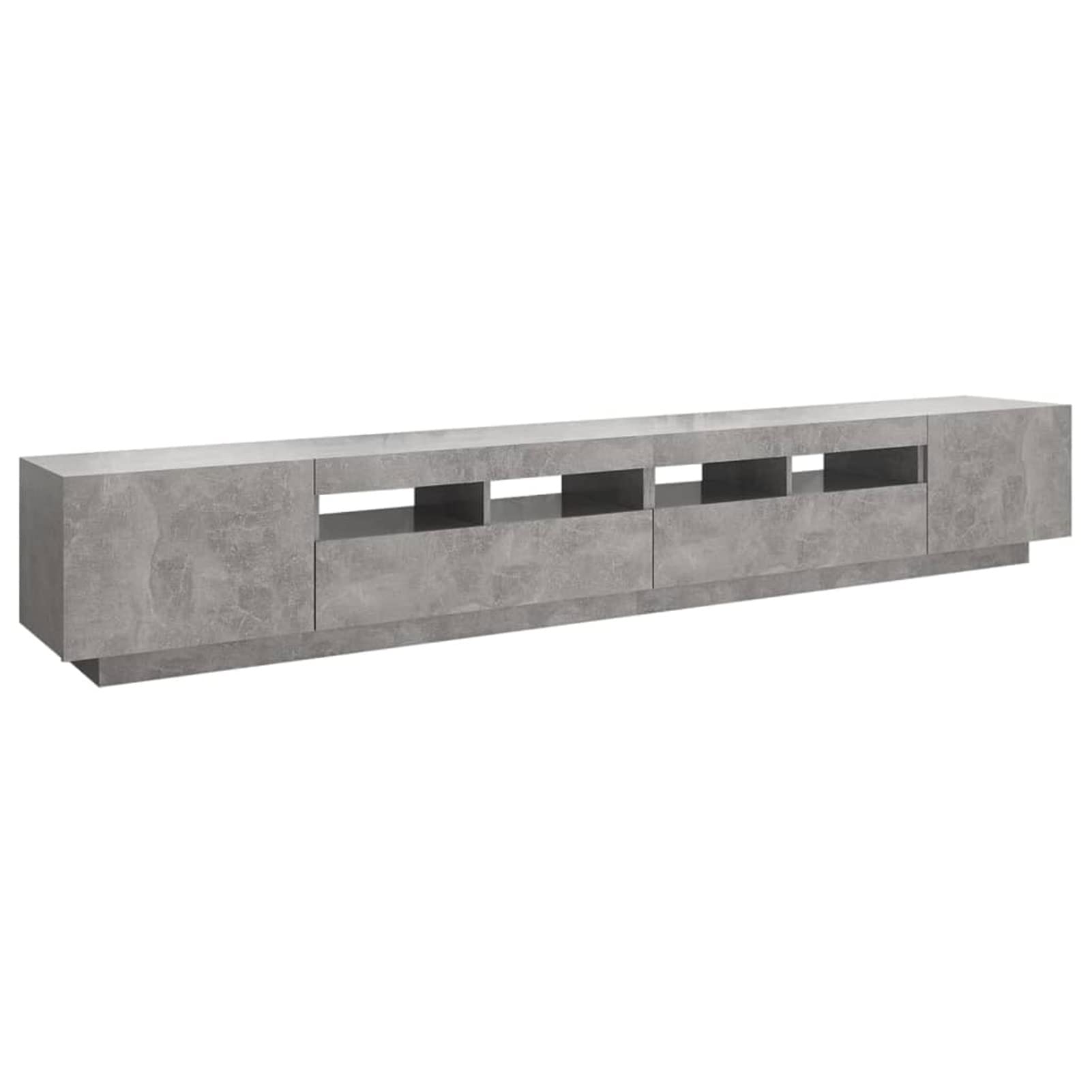 Gecheer TV Mobile LED Tavoli 2 in 1 Grigio - Dettaglio