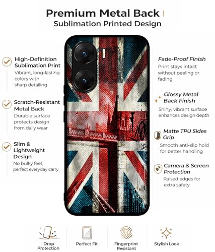Image of Music Men Design Premium 2D Printed Metal Back Case Cover for Vivo V29E 5G