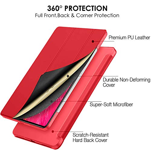 Image of DuraSafe Cases for iPad Pro 12.9 inch 6th 5th 4th Gen Case A2436 MHNF3HN /A MHNG3HN /A MNXR3HN /A MNXT3HN /A A2378 MHNF3HN /A MHNG3HN /A A2229 MY2H2HN /A MY2J2HN /A A2461 MHNH3HN /A MHNJ3HN /A MHNK3HN /A - Red