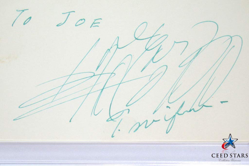 Amazon.co.jp: 博物館級 三船敏郎 直筆 サイン 入り カット カード