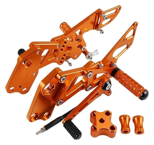 Repose-Pieds Orange pour RC390 et RC125 Look Piste Époustouflant