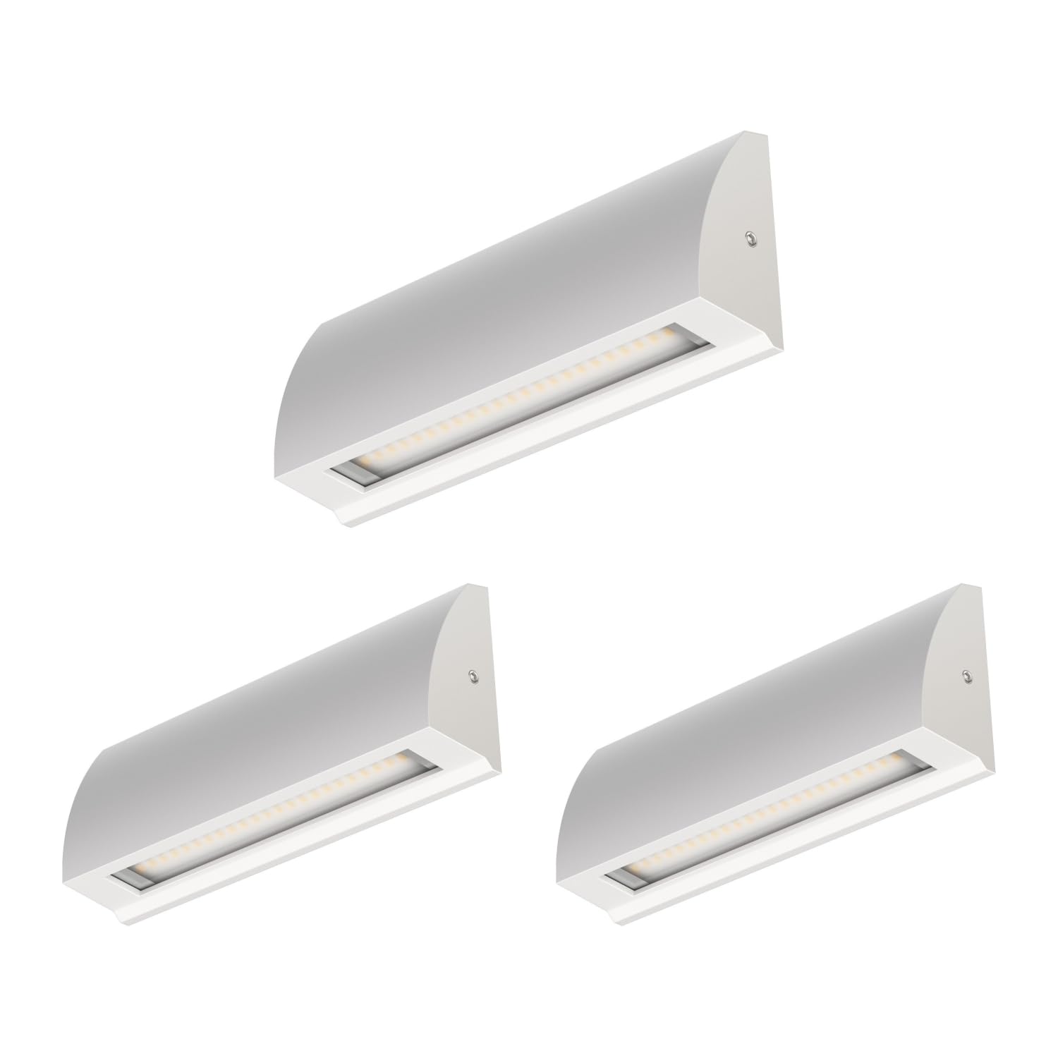 ledscom.de 4 LED wall Light/Staircase Light SEGIN for Outdoors, IP54, Flat, Downlight, Black matt, Angular, 6.2 W, 566lm, Warm White — view 17