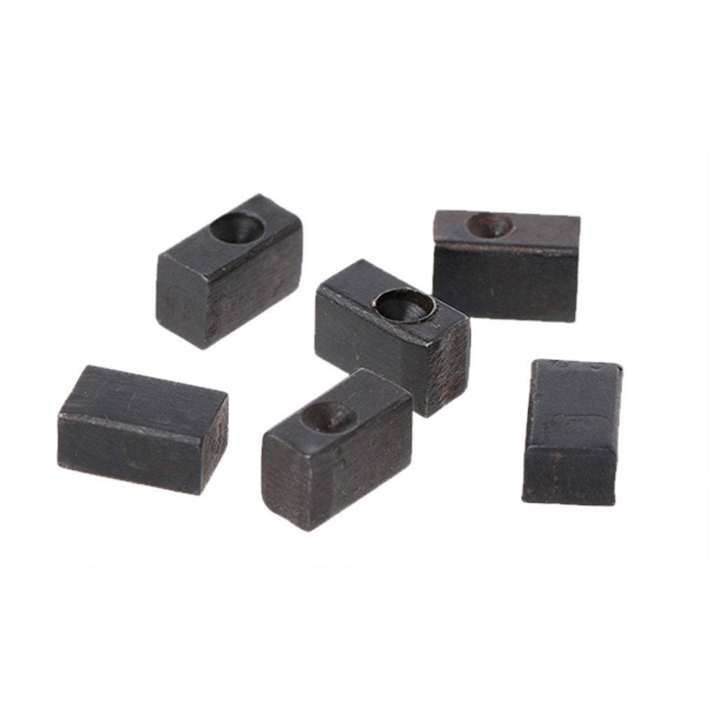 Yuxita Black 6 Pcs Electric Guitar Tremolo Bridge Saddle Clamp Locking String Insert Block