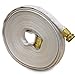 Key Fire 017-FF058-450 Polyester/Polyurethane/Brass/Plastic/Rubber 1061 Pencil Line Lay Flat Garden Hose, GHT Connection, 300 psi Maximum Pressure, 50' Length, 5/8