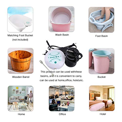 Máquina de baño de pies iónica portátil blanca miniatura 2