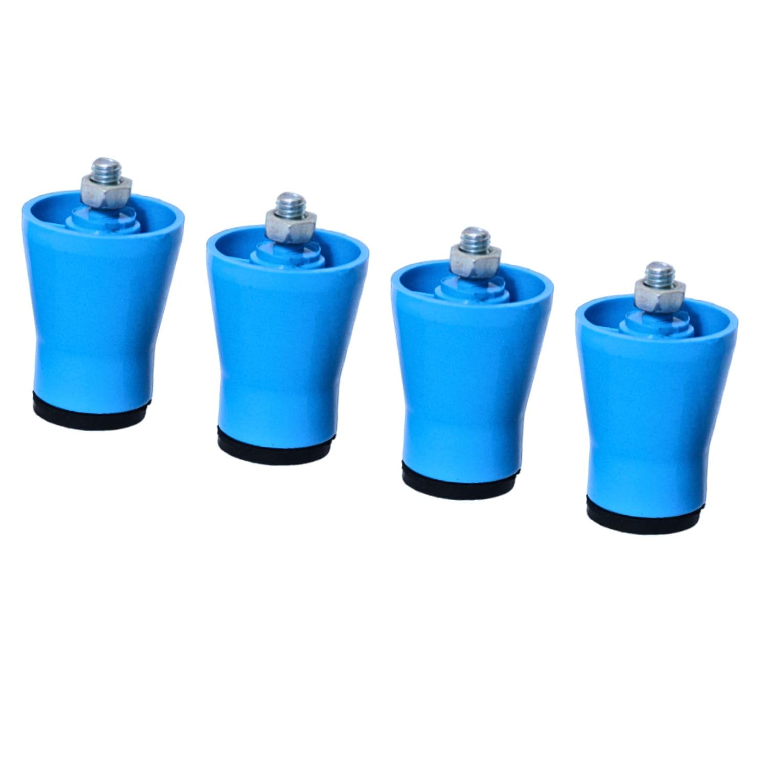 Shiva Enterprises LPG Gas Stove Legs with Inner Stainless Steel Nut - Bolt (Blue) - Set of 4 Pieces-image-47