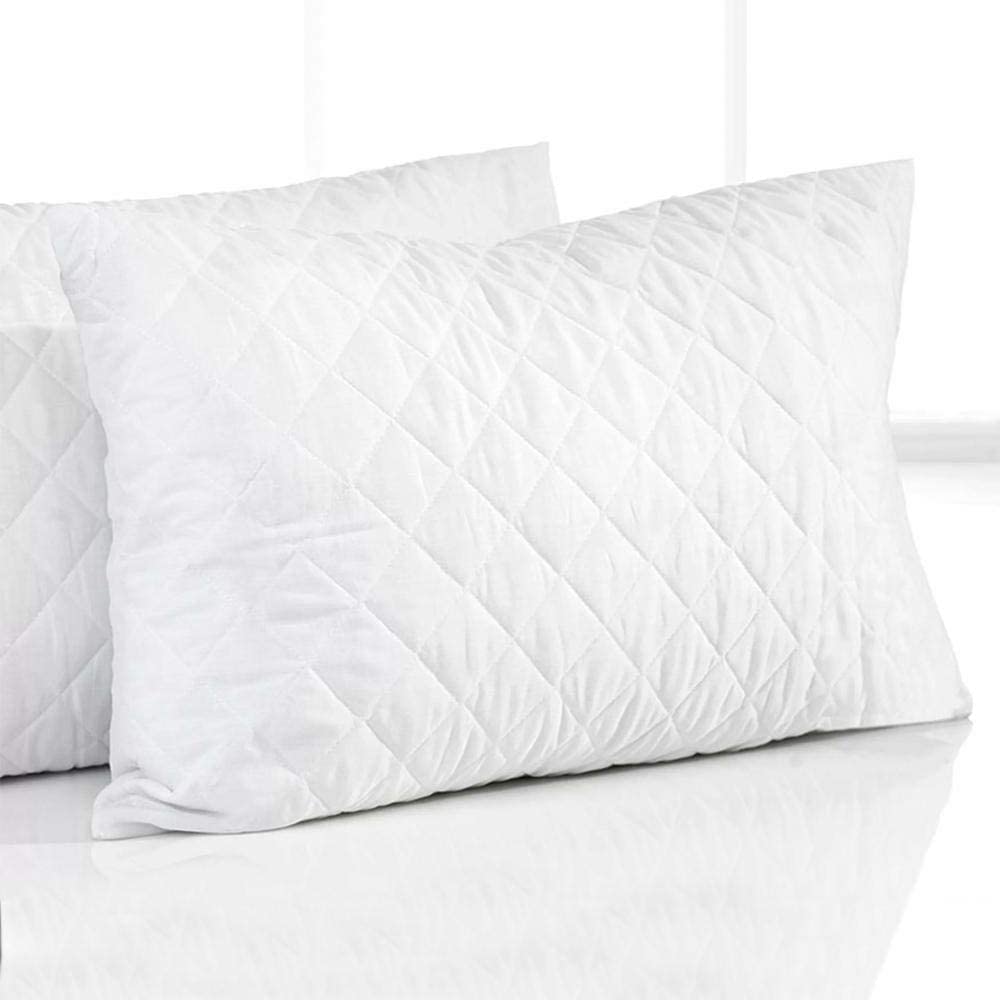 Pavla-Outlet Hollow Fibre Filled Premium Firm Quilted Pillow - Hotel Quality Bounce Back Comfortable Soft Pillows | Pack of 1 | Poly-Cotton | 50x75cm