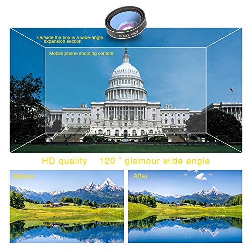 image for FengzeTech Phone Camera Lenses for Smartphone 4 in 1 Cell Phone Lens K