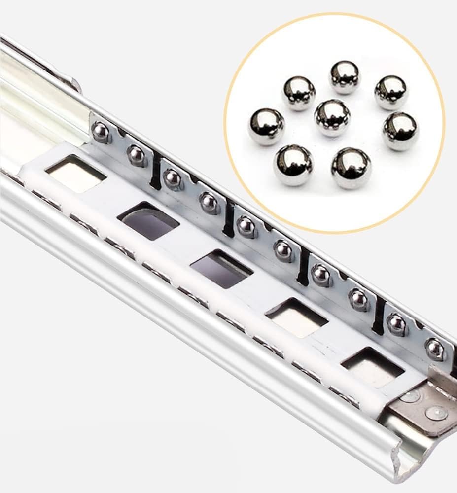 Guide for cassetti for carichi Pesanti - Guide con Cuscinetti a Sfera a Estrazione Totale(8 Pair)