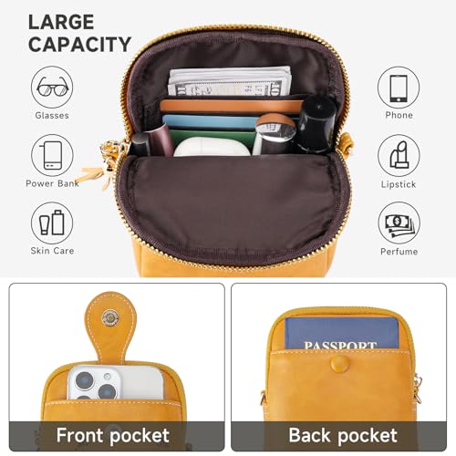 Image of KITEVIUN Small Crossbody Bags for Women, Lightweight Mini Cute Cell Phone Purse for Women with Tassel Shining Butterfly