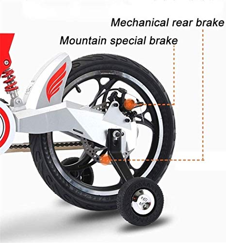 FQCD Kinderfahrrad, Junges Mädchens Kind-Kind-Fahrrad-Kind Fahrrad mit Handbremse und Korb for 3-9 Jahre Toddle mit… – Bild 5