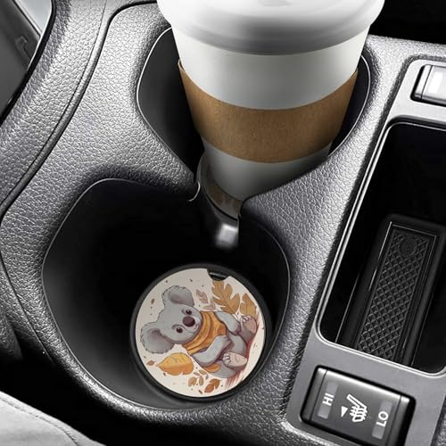 Portavasos para carro con patrones de animales, 2 unidades miniatura 6