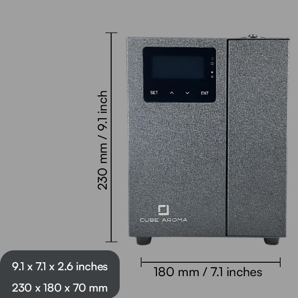 Miniatura 4 de CA-500S Difusor negro con fragancia - Difusor de aromaterapia - Difusor de aceite esencial de montaje en pared - Control WiFi y BT - Carcasa rígida