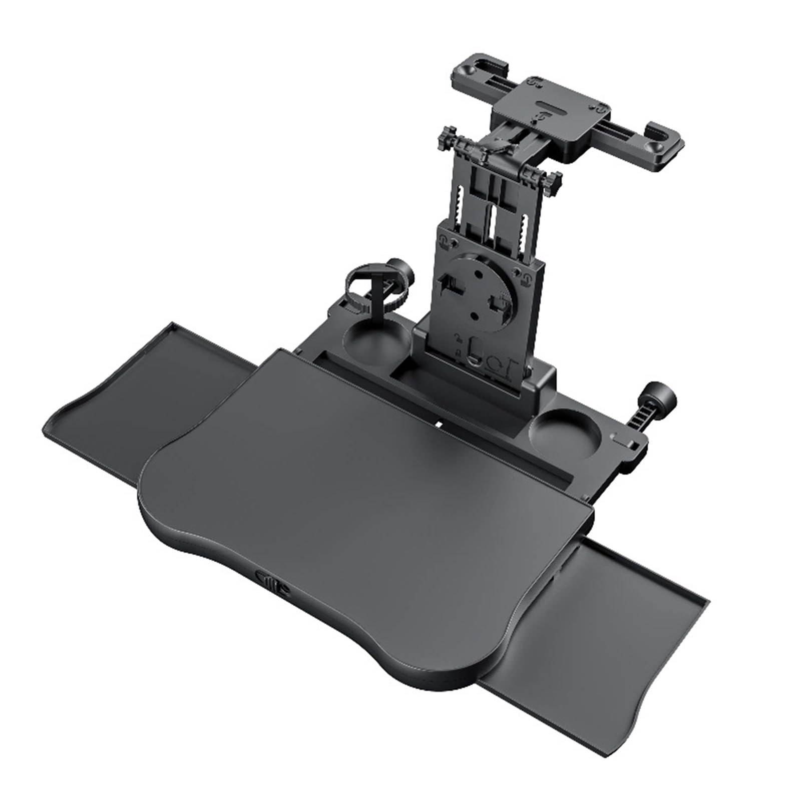 Tavolo da Pranzo per Sedile Posteriore Passeggero, Tavolino Regolabile per Sedile Posteriore Auto Vassoio per Cibo per Auto con Porta Bevande e Supporto per Cellulare Portata 15-20 kg
