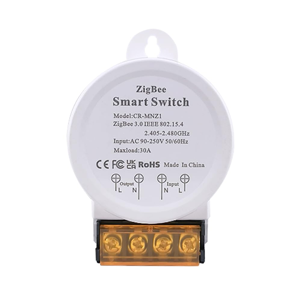 30A High Power COLOROCK ZigBee Smart Switch, DIY Wireless Remote Control Module with Smart Life App，Voice Control, Compatible with Amazon Alexa,Google Home,Timer Function