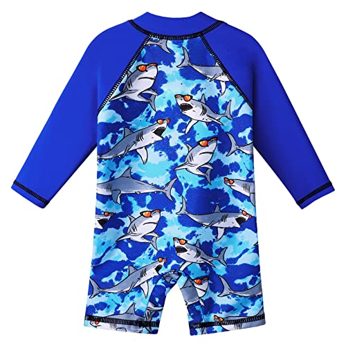 Image of XFGIRLS Baby Boys Swimsuit Toddler Sunsuit UPF 50+ Sun Protection One Piece Beach