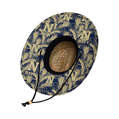 Image of FOCO Men's NCAA College Team Logo Floral Straw Sun Hat