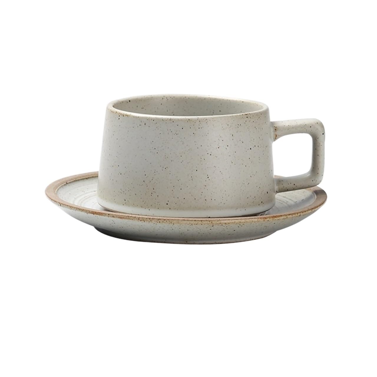 LIBANGRONG-888 Mugs Household White Coffee Cup Oat Milk Breakfast Restaurant Ceramic Commercial Mug with Saucer Milk Tea Cup