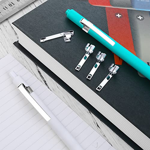 20 Stücke Metall Stift Clip Mit Taschenclip, Edelstahl Stifthalter Für Die Meisten Stifte, Stiftschlaufe Für Taschenstift Bleistift Markierungen Klemmmappe