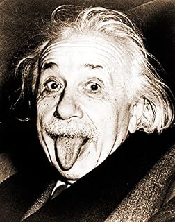 Albert Einstein Tongue Genius Philosopher Celebrity Humor Poster Print (11x14 UNFRAMED Print)