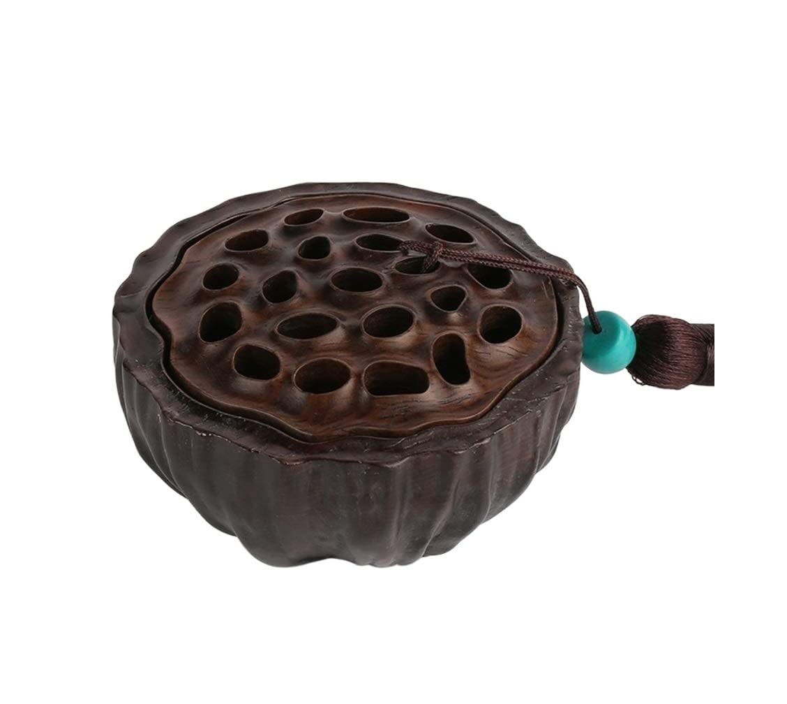 Bruciatore di Incenso Zen Creative Lotus Incenso Scatola Di Bruciatore Casa Bastone Sedile Forno Legno Sandalo Per Interni Adatto per Casa