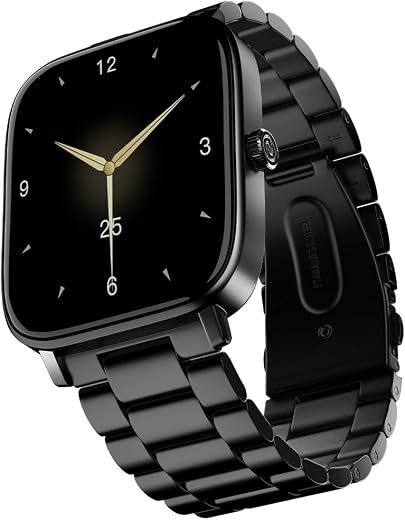 Noise Quad Call 1.81" Display, Bluetooth Calling Smart Watch, AI Voice Assistance, 160+Hrs Battery Life, Metallic Build, i...