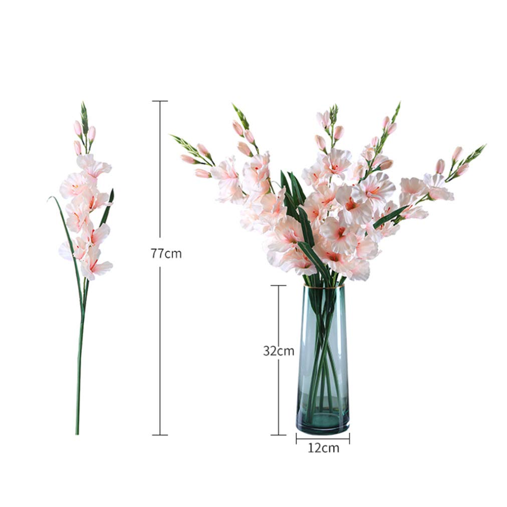Amazon｜造花 グラジオラス 枯れない花 人工観葉植物 鉢植え 花束 