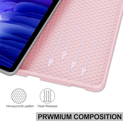 Image of Keyboard Case for Samsung Galaxy Tab A7 10.4inch 2022 /2020, Magentic Protective Cover with Pencil Holder, Detachable Wireless Bluetooth Keyboard, Pink