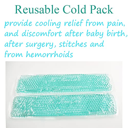 Image of Perineal Cooling Pad for Postpartum Recovery, Extra Durable Gel Cold Packs for Hemorrhoids & C-Section Relief, 2 Reusable Ice Packs & 2 Washable Covers, New Mom Gift