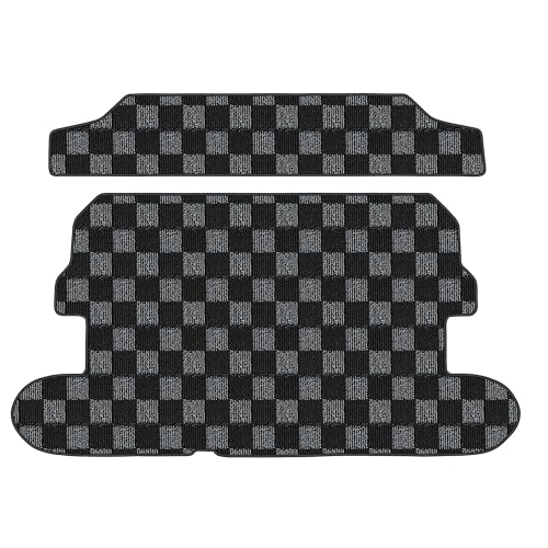 Aviles ホンダ オデッセイ RC系 3列目格納時用 ラゲッジマット フロアマット トランクマット【16色から選択】(10:BIGチェック × グレー)