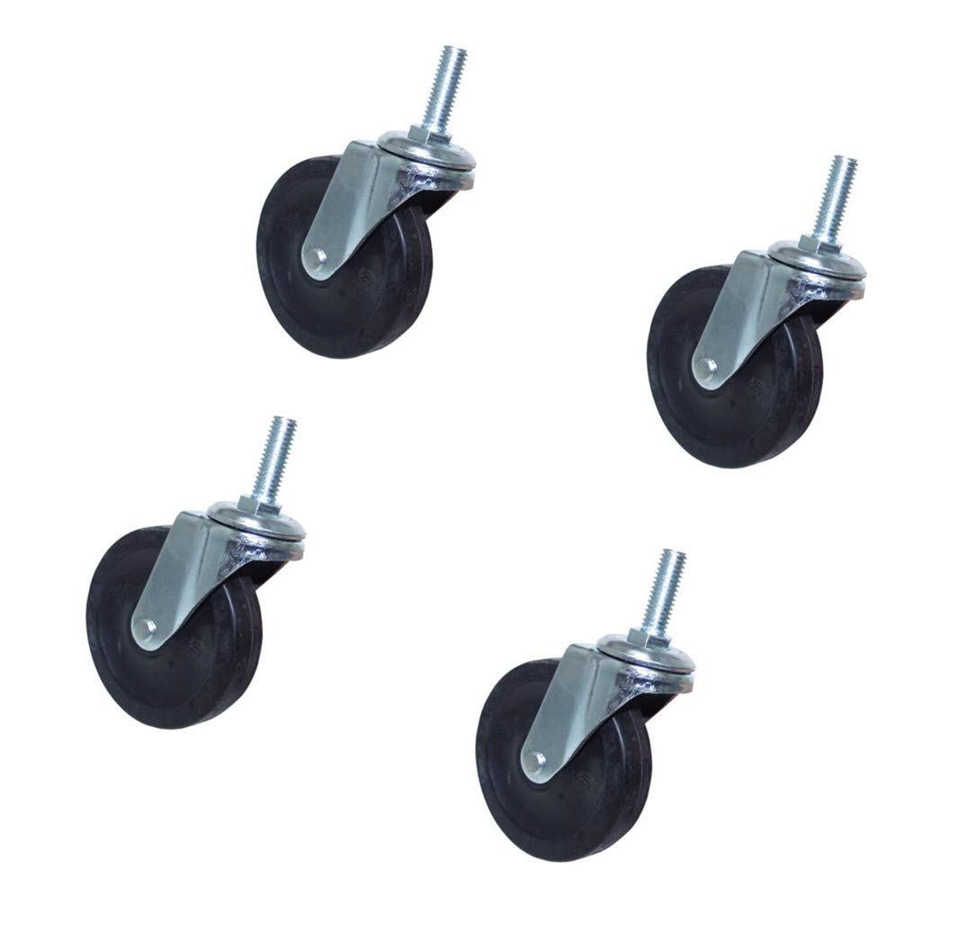 4'' Swivel Ball Bearing Caster Wheels 360 Degree Movement - 4 Pc