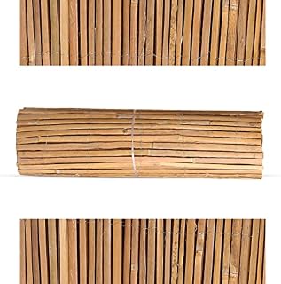 Ranjha's® 4M Bamboo Slat Natural Panel Shield Bamboo Fence screening Garden Screening Fencing Fence screening Privacy Screen Outdoor (H: 1M x L: 4M)