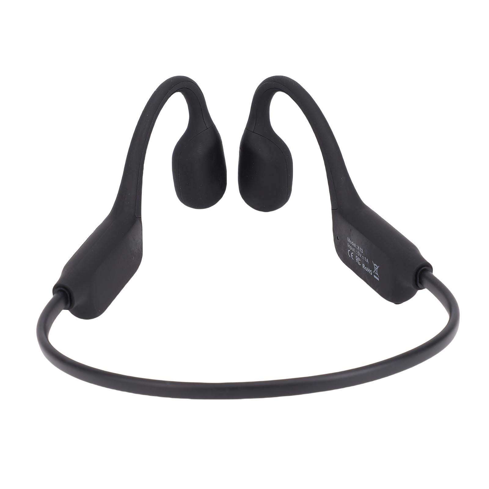 Pongnas Cuffie a Conduzione Ossea 5.4 con Microfono Impermeabile IPX6 e Cancellazione del Rumore - Cuffie Sportive con Batteria da 18 Ore per Corsa, Ciclismo, Palestra e Allenamenti all'aperto