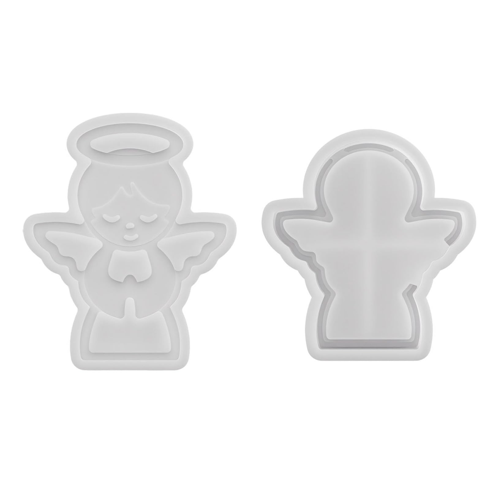 Nucelit Artisanal Angelic Statue Silicone Casting Sturdy Easy Releases for Cement Resin Creation Silicone Mold