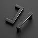 Ravinte 3 Pack 3 Inch Kitchen Square Cabinet Handles Matte Black Cabinet Pulls Black Drawer Pulls Kitchen Cabinet Hardware Kitchen Handles