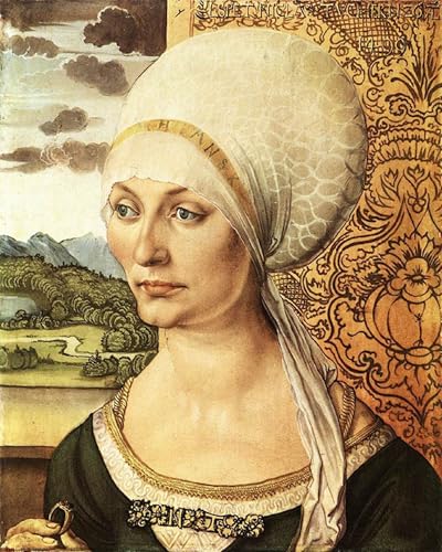 Pintura mural decorativa de Elsbeth Tucher por Albrecht Dürer en lienzo premium de 60x90