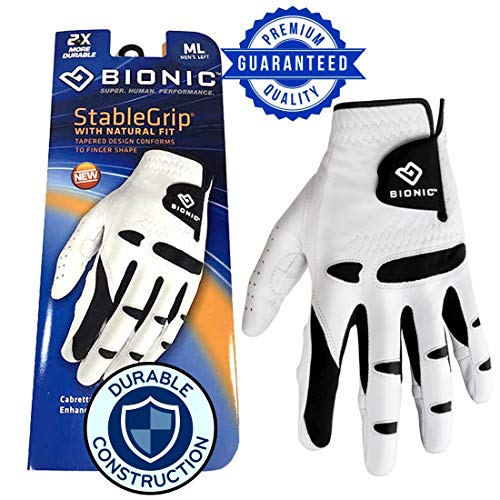 New Improved 2018 Long Lasting Bionic StableGrip Golf Glove - Patented Stable Grip