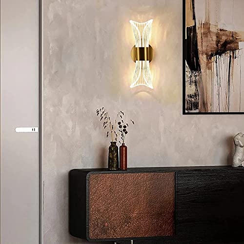 Luces de pared LED modernas acrílicas de 10W para iluminar el salón 7
