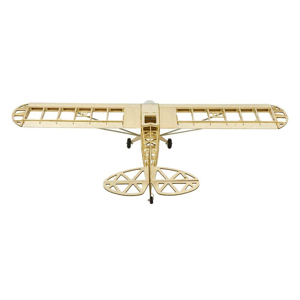 Torcster 213461 Piper J-3 1200mm Holzbaukasten Modellflugzeug für RC Bausatz DIY, gelaserte Balsa Sperrholz Holz Bauteile Holzmodell Flugzeug