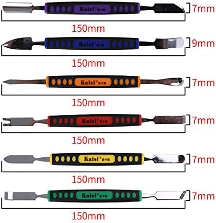 Best DealsOriGlam 6pcs Dual Ends Metal Spudger Set, Professional Pry Opening Spudger, Prying Opening Repair Tool Kit for iPhone iPad iPod Mobile Phone Tablet Laptop Mp3 Watch