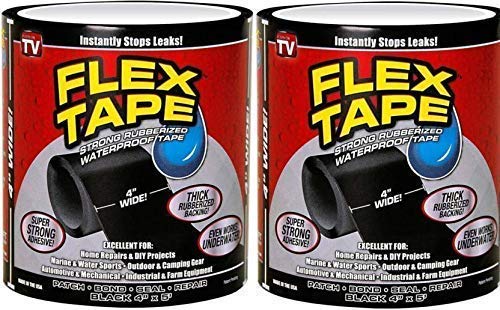 Fortune PVC Rubberized Water Leakage Seal Tape Silicon Sealant Tape Waterproof Flex Tape for Seal Leakage Super Strong Adhesive Tape for Water Tank Sink Sealant for Gaps Flex Tape - Pack of 2