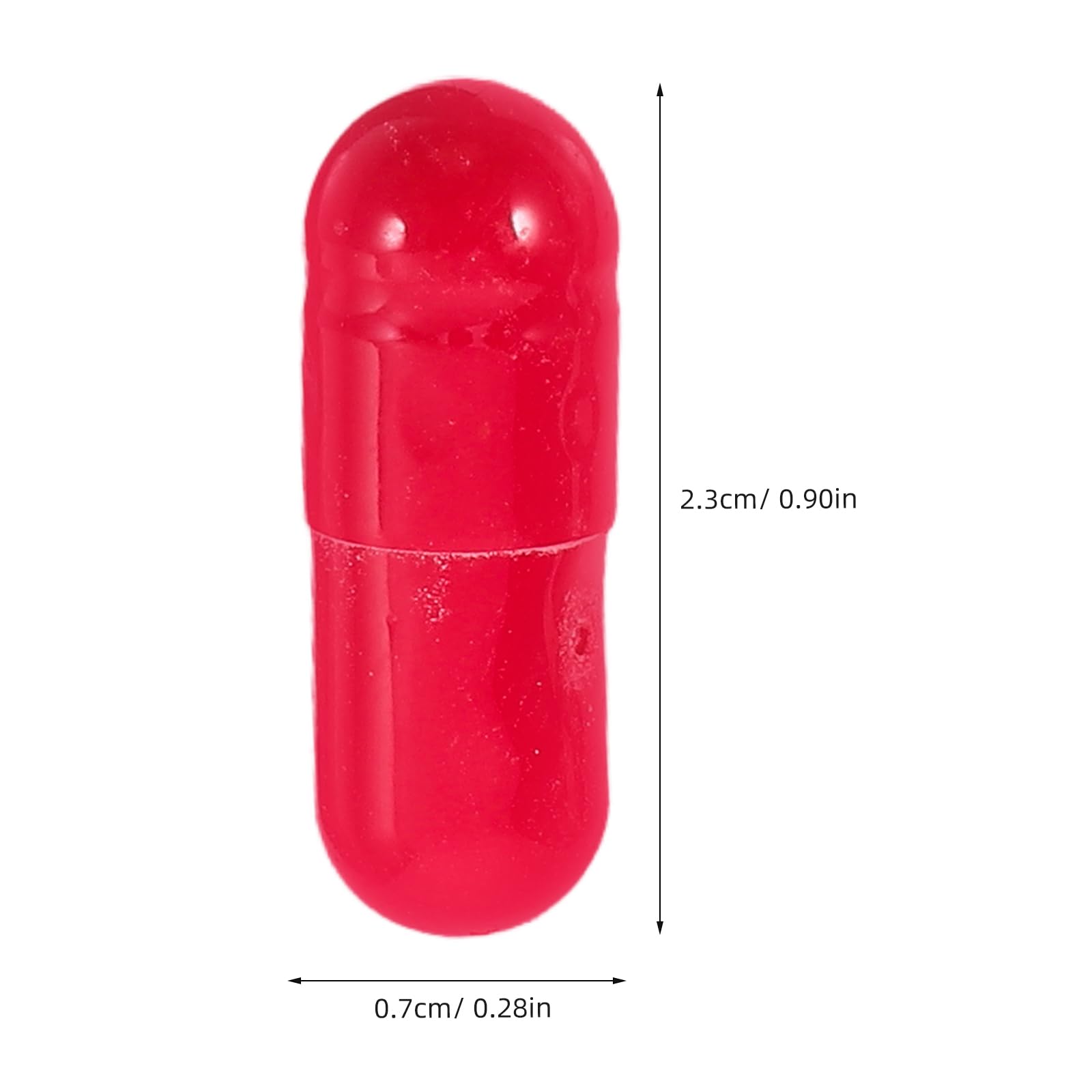 Operitacx 24Pcs Fake Blood Capsules Edible Biteable Blood Pills for Halloween Pranks Stage Costume Props Realistic Red Capsules for Party Effects - Image 2