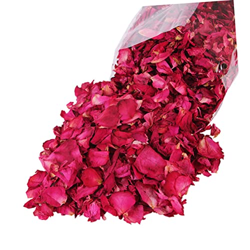 Pétalos secos de rosa roja para baño y decoración miniatura 7